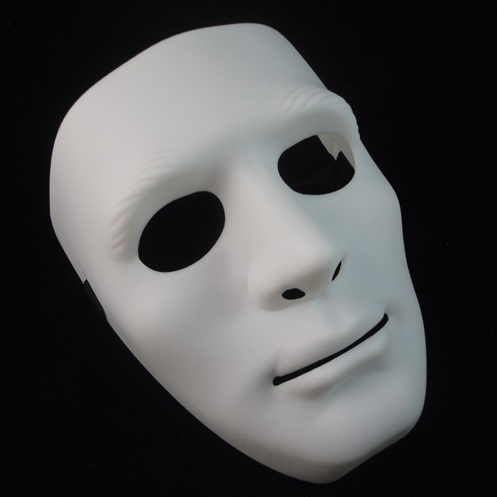 خرید ماسک خنثی رنگ سفید