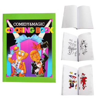 کتاب جادویی شعبدهبازی مدل Coloring Book با طراحی دلقک و شعبدهباز