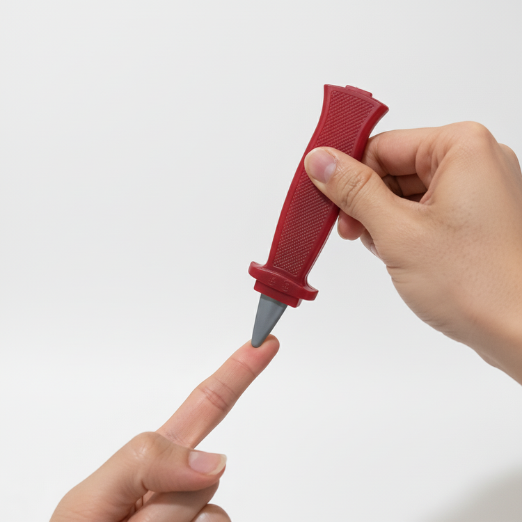 ابزار شوخی چاقوی فنری قرمز