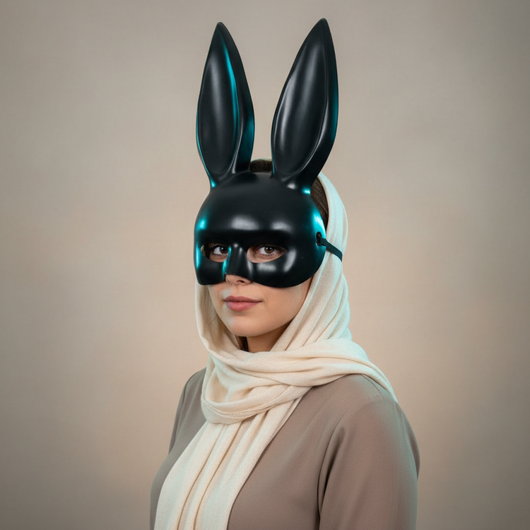 ماسک خرگوش نیمه پلی بوی