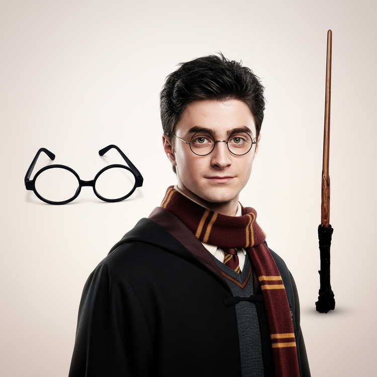 ابزار نمایشی عینک و چوبدستی دستی جنس خوب