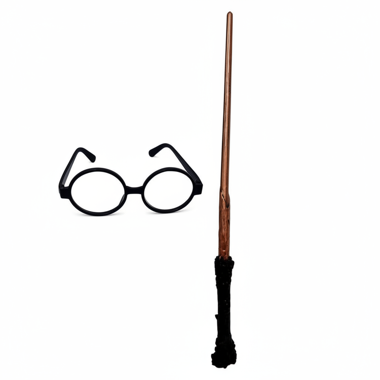 Wood and glasses of Harry Potter