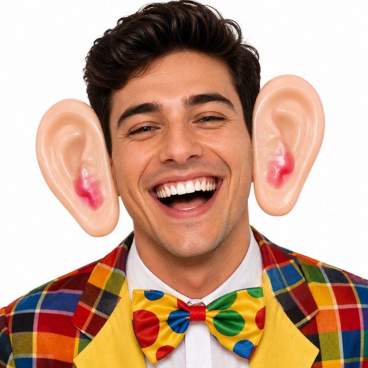 گوش مصنوعی بزرگ فانتزی برای شوخی، گریم و نمایش