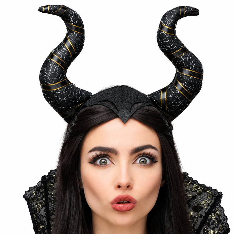 تل مالِفیسنت روی سر برای نمایش ظاهر و فرم محصول مناسب نوجوان و بزرگسال